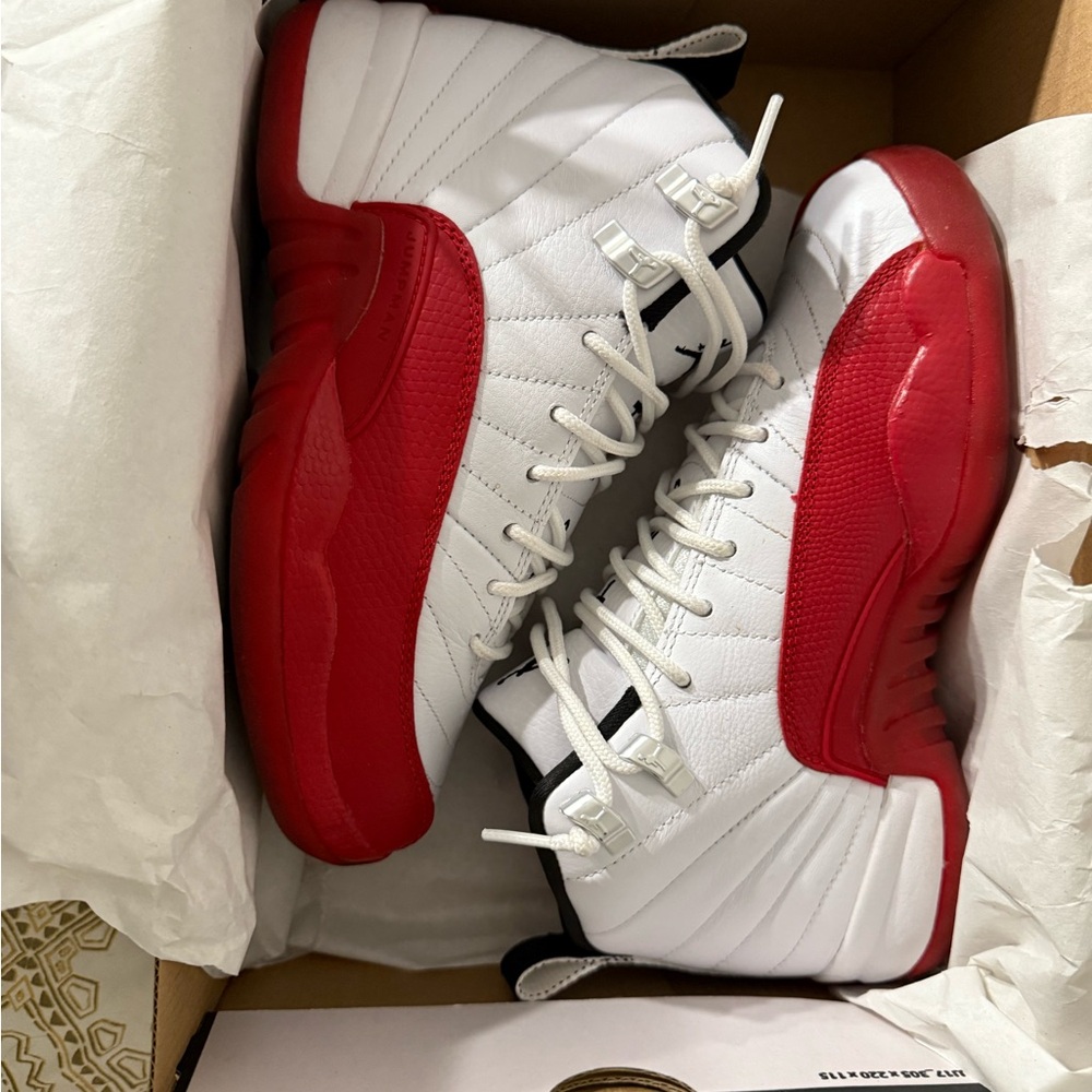 Jordan Kids Sneakers in White and Red